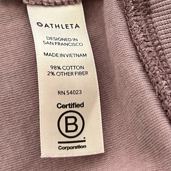 Athleta Mindset Sweatshirt Womens Large Pink Long Sleeve Pullover Athleisure - Picture 5 of 9